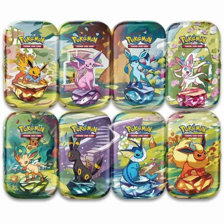 Pokemon TCG Scarlet & Violet 8.5 Prismatic Evolutions Mini Tin - 1 Random Art