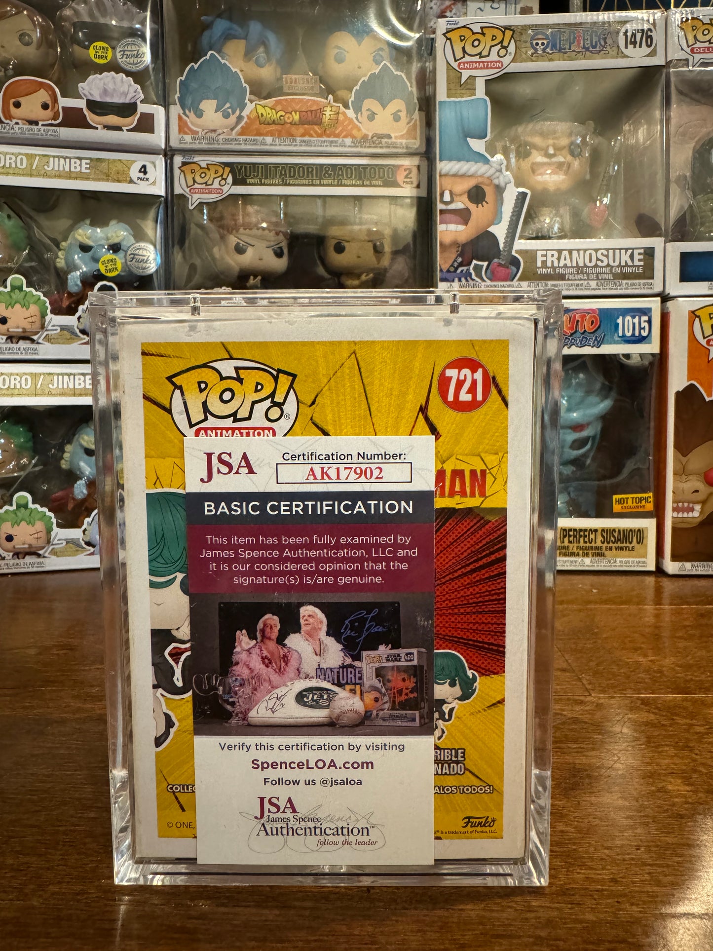 Autographed Terrible Tornado Funko 721
