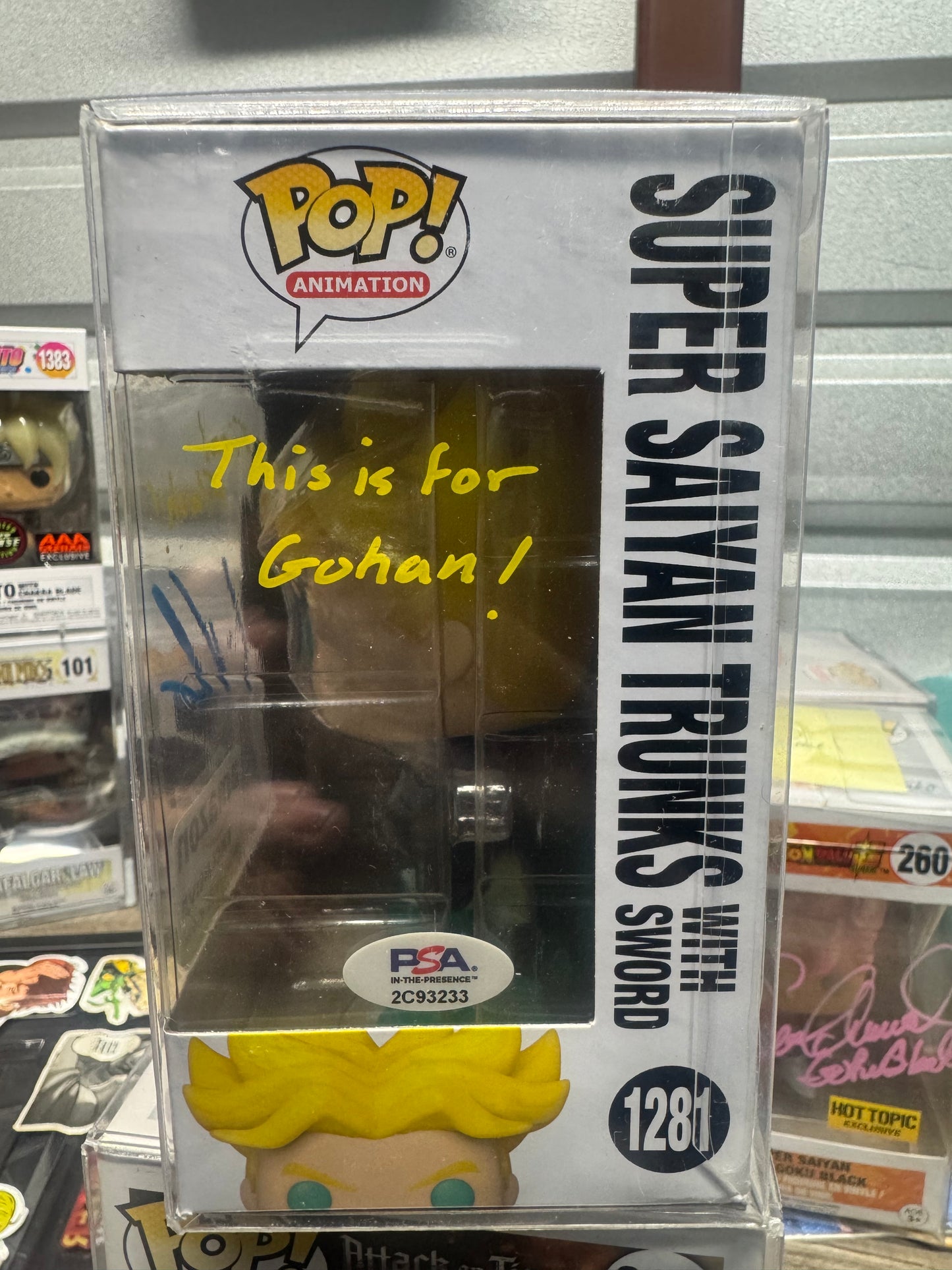 Autographed Super Saiyan Trunks With Sword Funko 1281