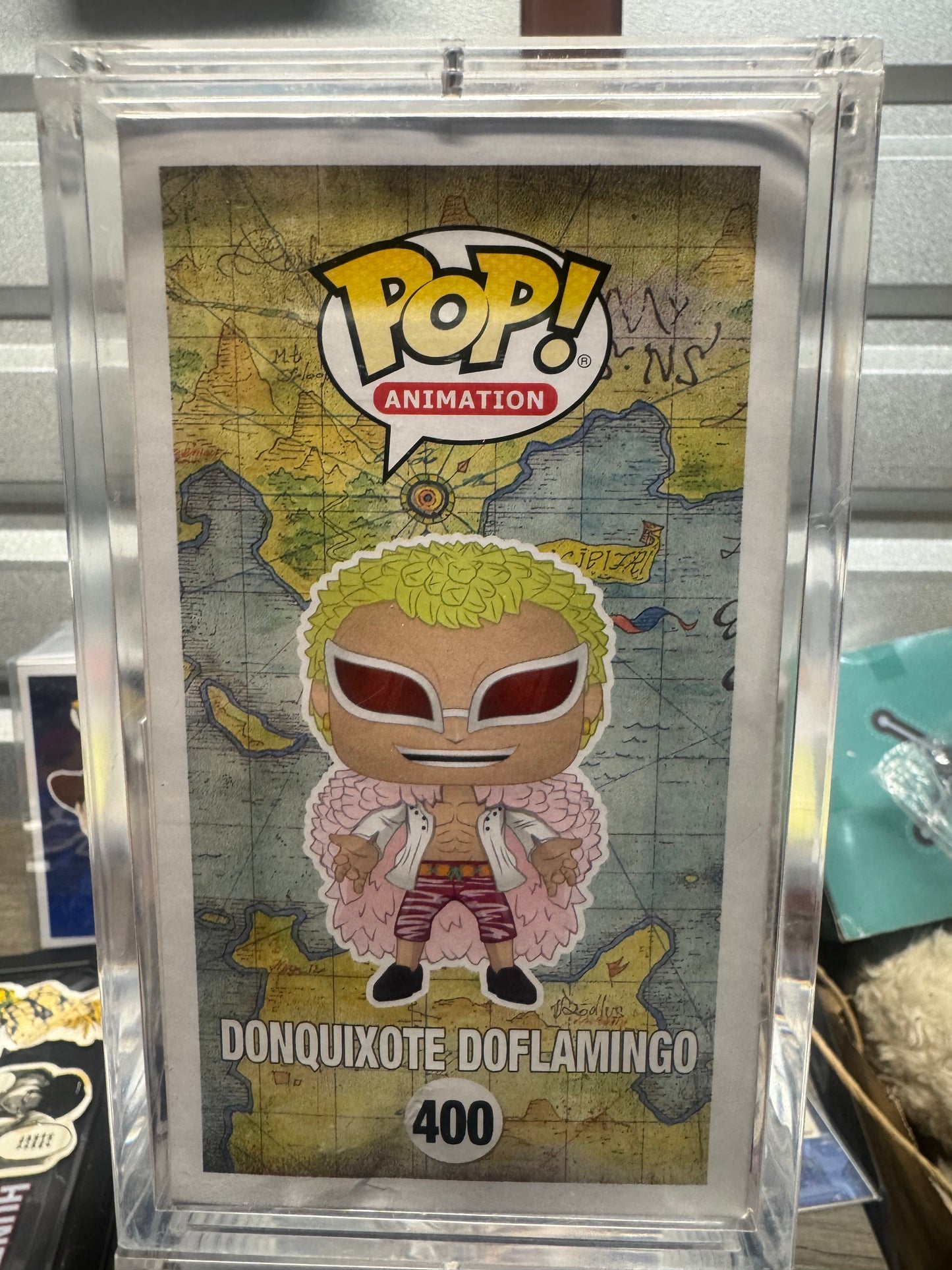 Autographed Donquixote Doflamingo Funko 400 JJL 180905