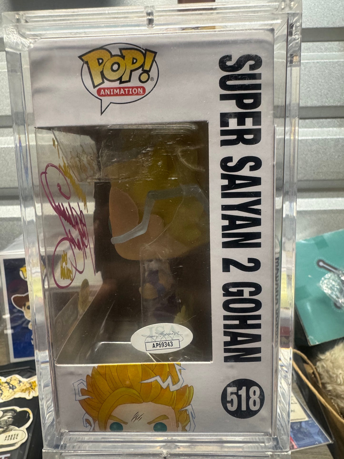 Autographed Super Saiyan 2 Gohan Funko 518