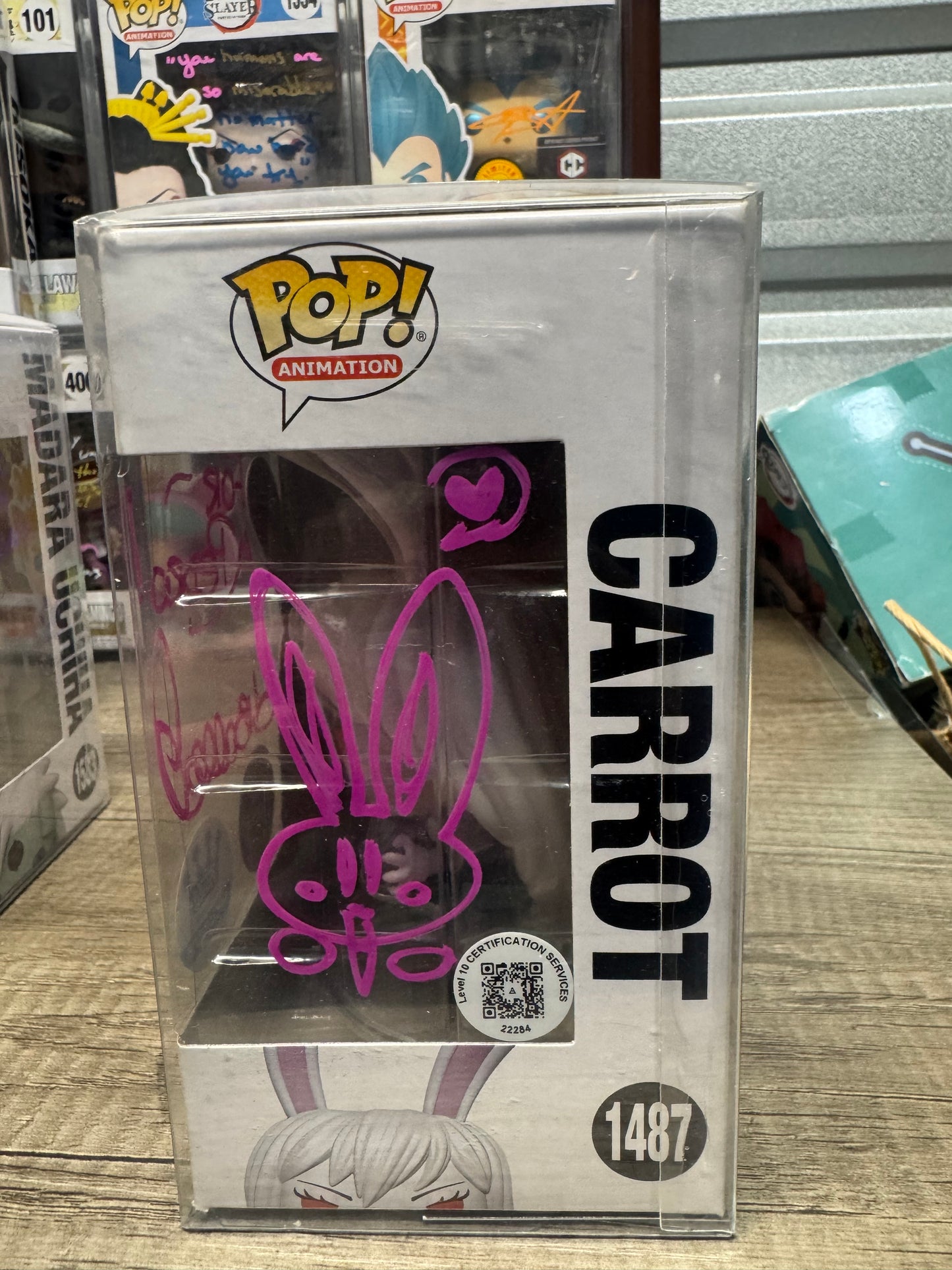 Autographed Carrot Funko 1487 Chase Variant