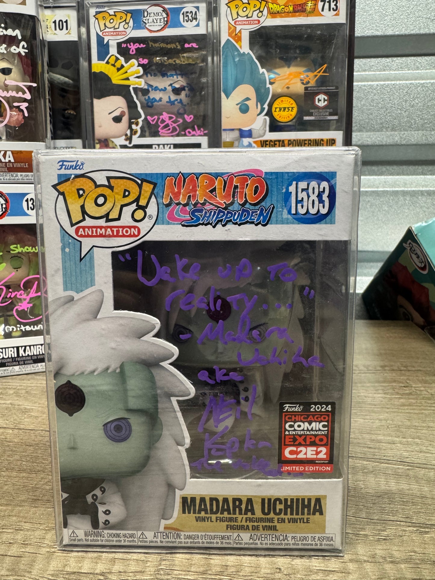 Autographed Madara Funko 1583 Convention Edition