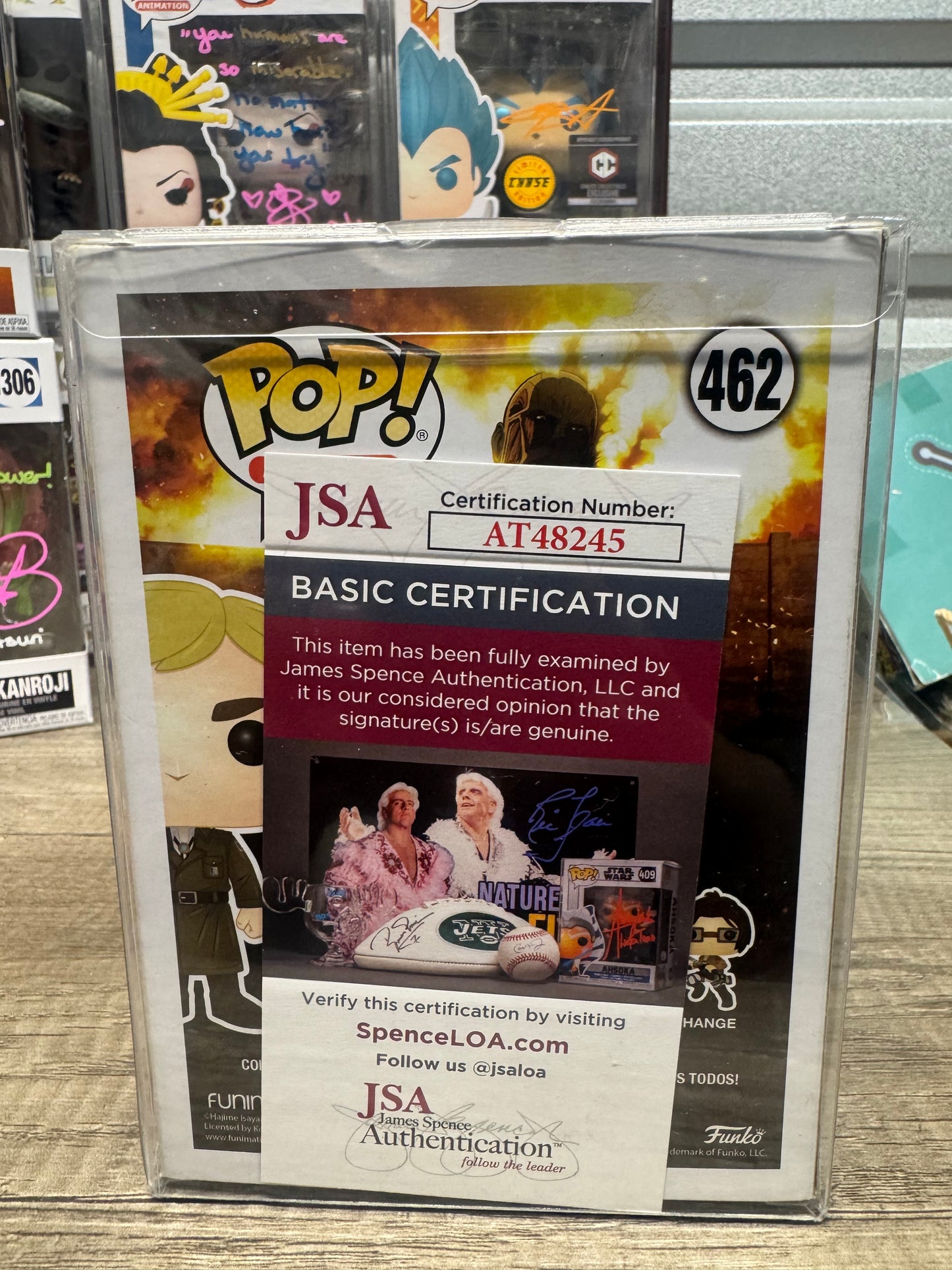 Autographed Erwin Funko 462