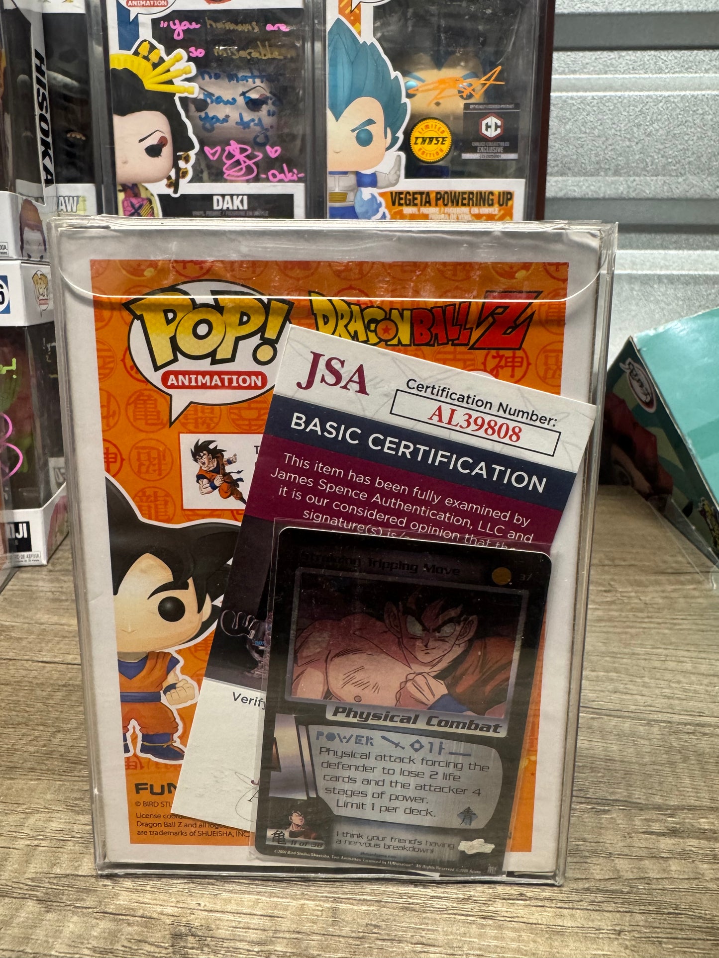 Autographed Goku Funko 9