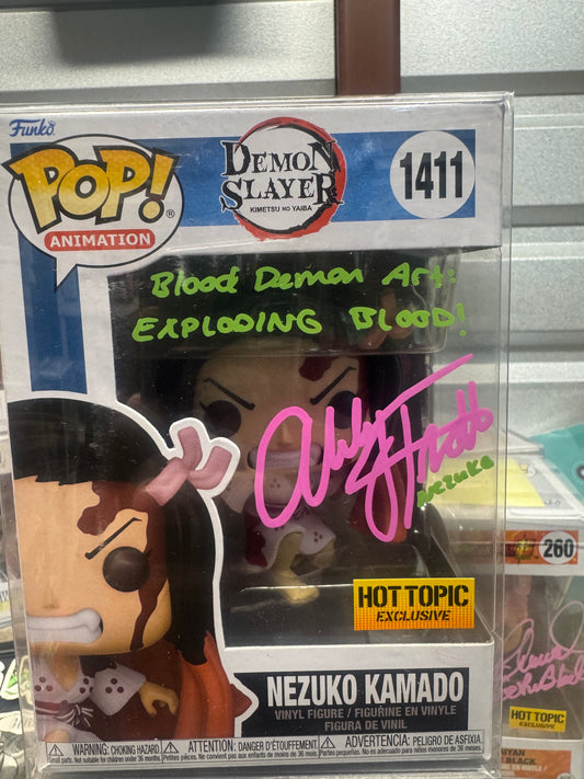 Autographed Nezuko Kamado Funko 1411