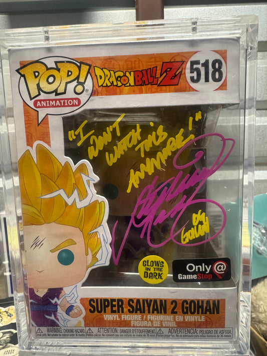 Autographed Super Saiyan 2 Gohan Funko 518