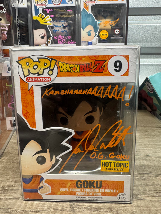 Autographed Goku Funko 9